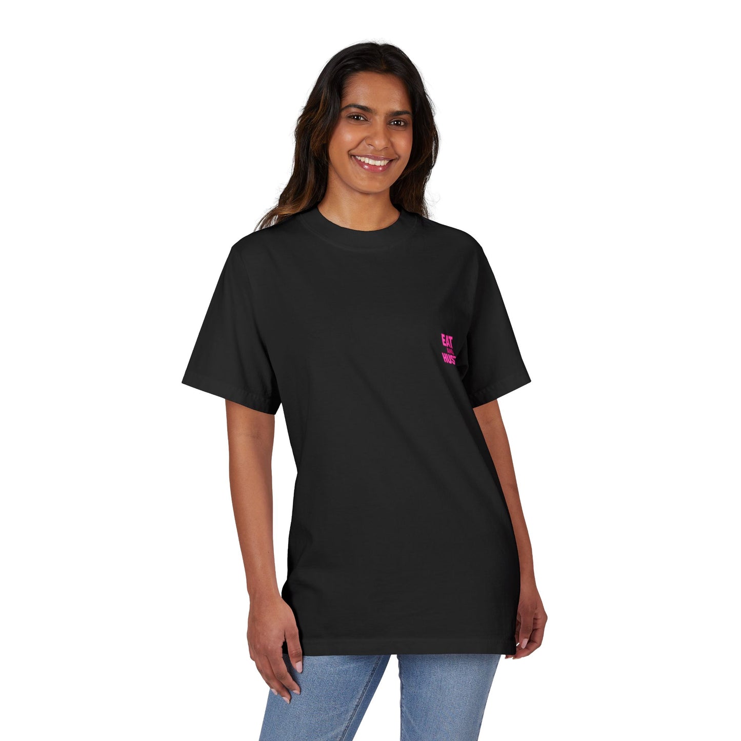 Eat and Hustle Graphic T-Shirt, Casual Tee, Motivational Apparel, Gift for Food Lovers, Unisex Streetwear, Funny Workout Shirt