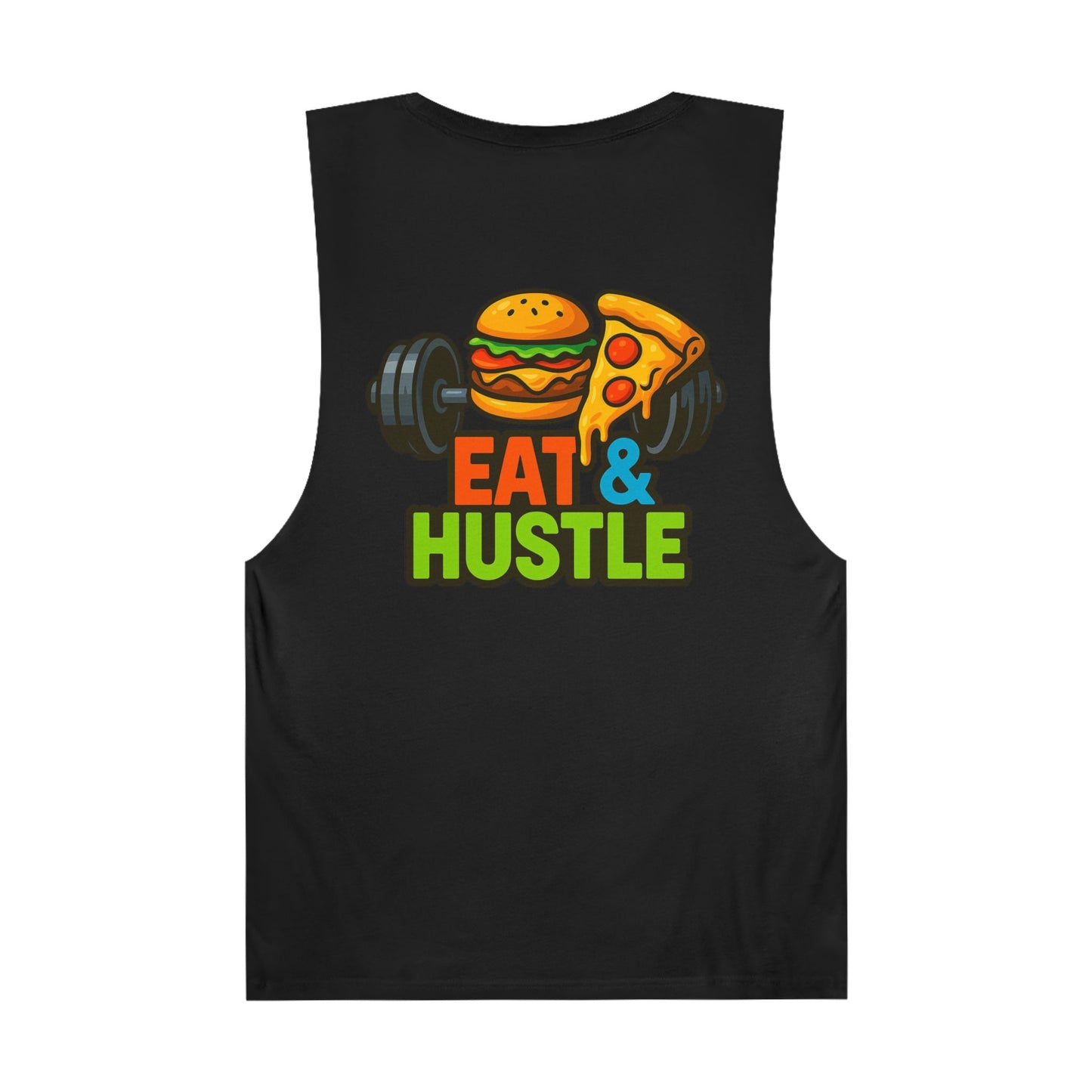Unisex Eat & Hustle Tank Top | Motivational Workout Shirt for Fitness Lovers | Gym Apparel | Perfect for Summer & Casual Wear