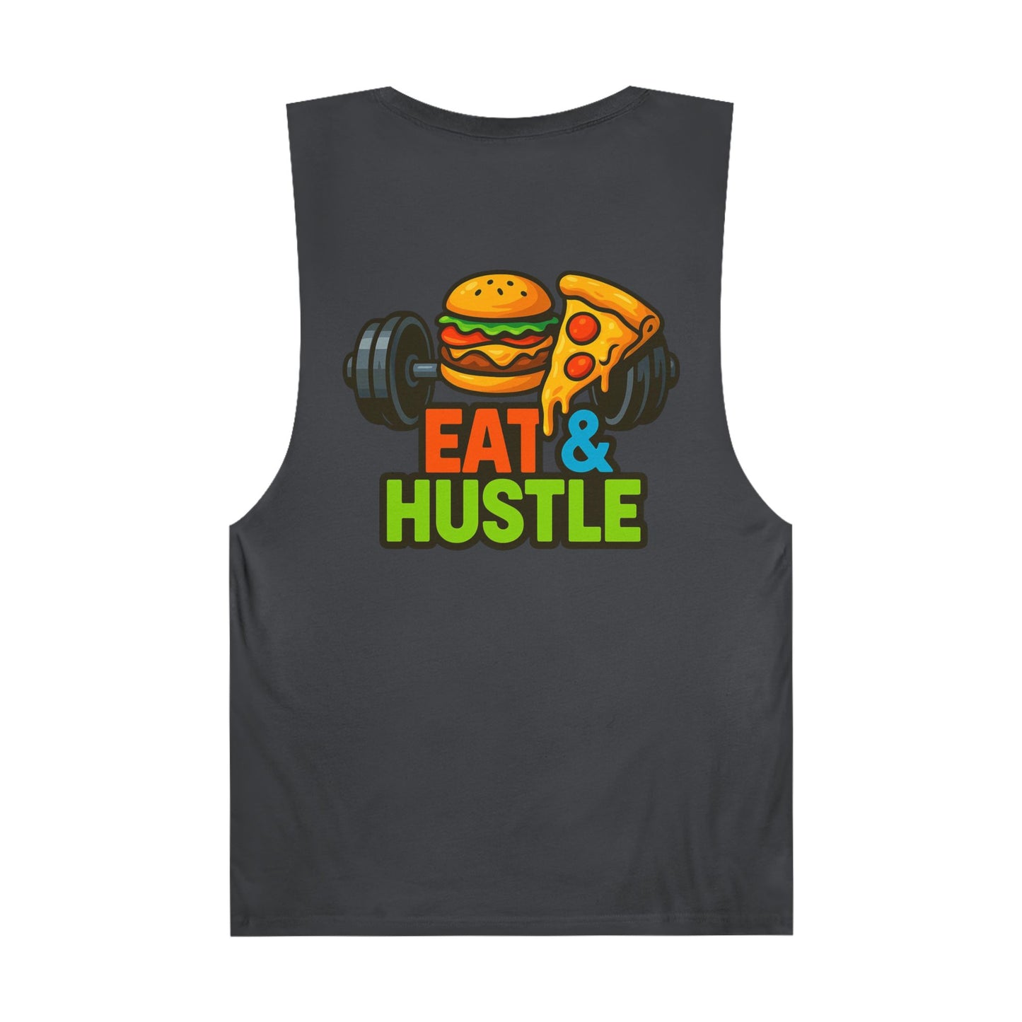 Unisex Eat & Hustle Tank Top | Motivational Workout Shirt for Fitness Lovers | Gym Apparel | Perfect for Summer & Casual Wear
