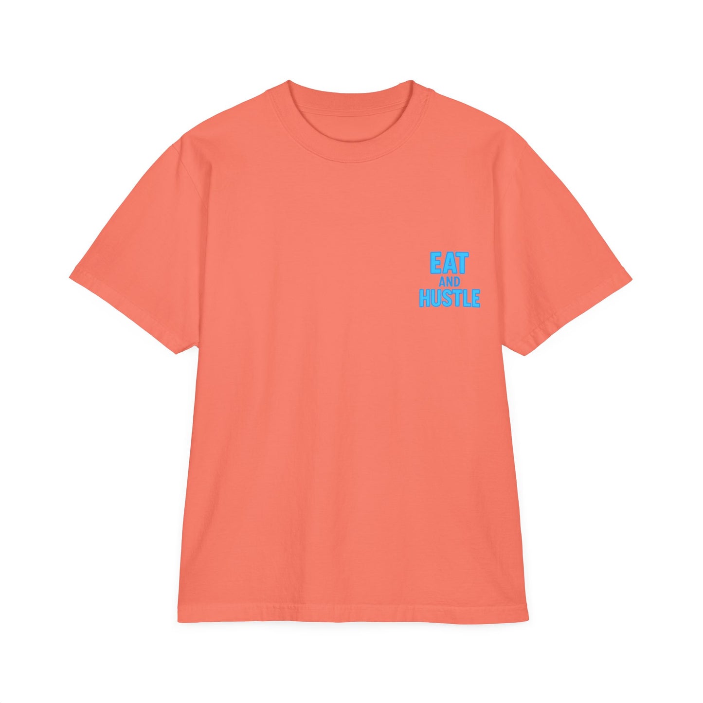 Unisex Graphic T-Shirt | 'Eat and Hustle' Motivational Tee for Food Lovers, Fitness, and Everyday Wear