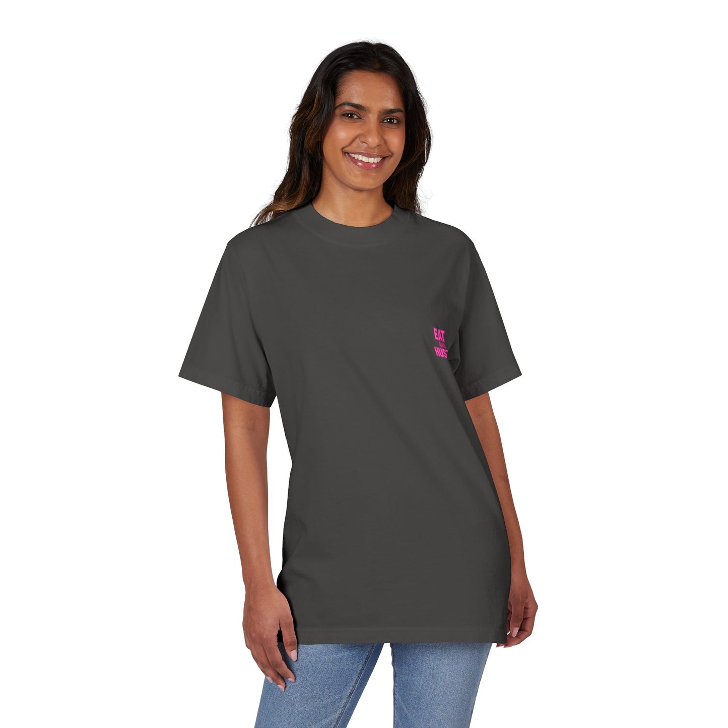 Eat and Hustle Graphic T-Shirt, Casual Tee, Motivational Apparel, Gift for Food Lovers, Unisex Streetwear, Funny Workout Shirt