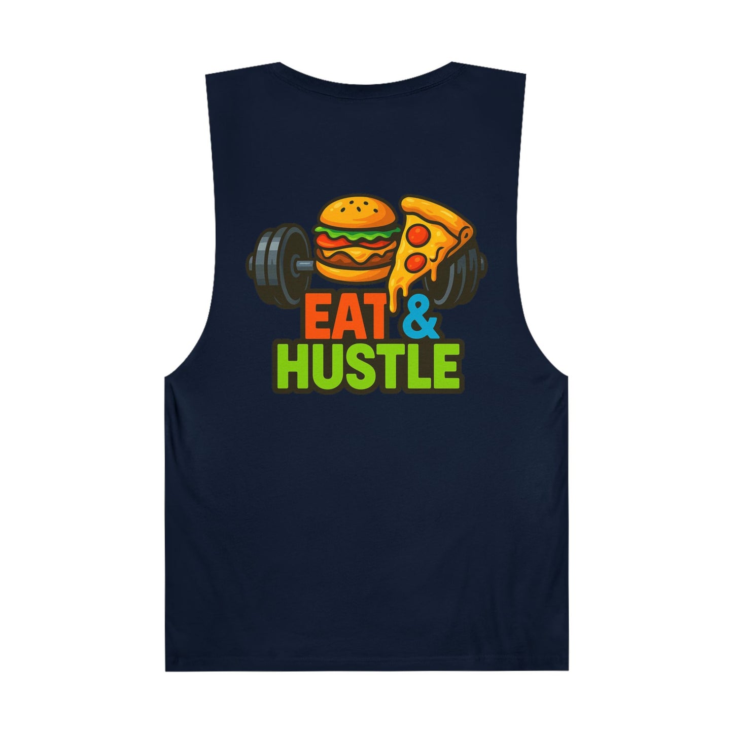 Unisex Eat & Hustle Tank Top | Motivational Workout Shirt for Fitness Lovers | Gym Apparel | Perfect for Summer & Casual Wear
