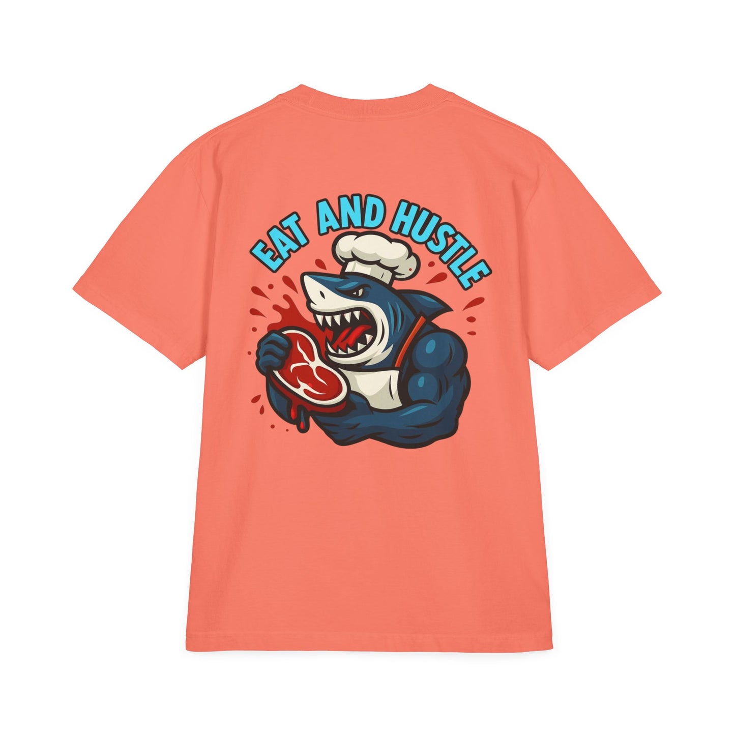 Unisex Graphic T-Shirt | 'Eat and Hustle' Motivational Tee for Food Lovers, Fitness, and Everyday Wear