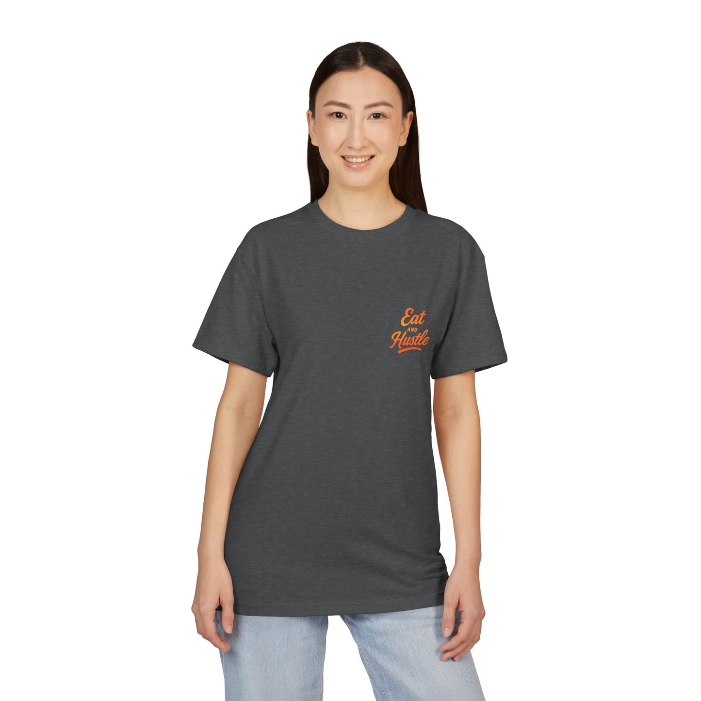 Eat Hustle Unisex Sueded T-Shirt | Motivational Tee, Casual Wear, Gift for Entrepreneurs, Stylish Everyday Shirt, Inspirational Outfit