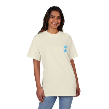 Eat & Hustle Fitness Tee, Unisex Workout Shirt, Graphic Athletic T-Shirt, Motivational Gym Clothing, Casual Summer Top
