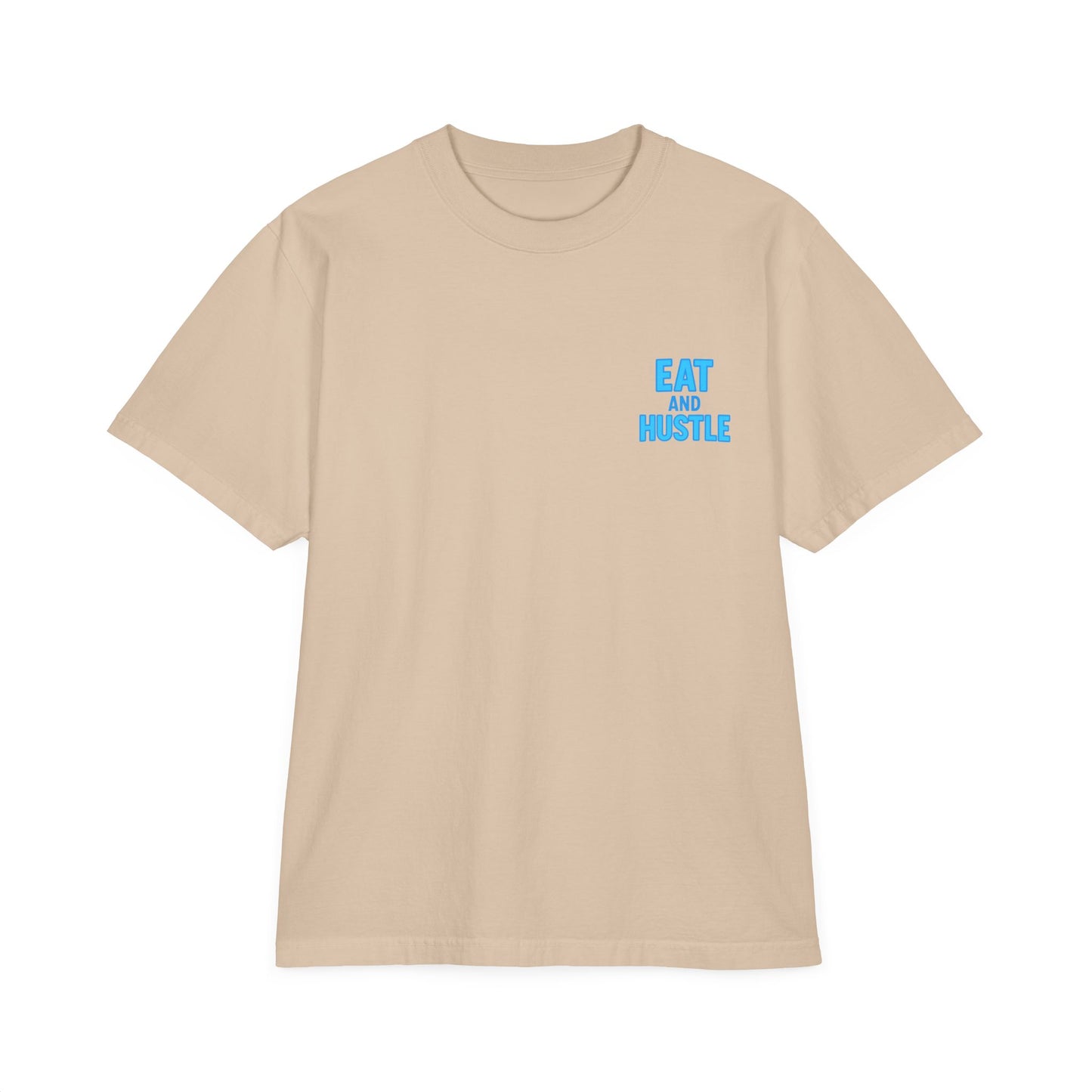 Eat & Hustle Fitness Tee, Unisex Workout Shirt, Graphic Athletic T-Shirt, Motivational Gym Clothing, Casual Summer Top