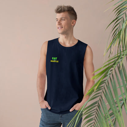 Unisex Eat & Hustle Tank Top | Motivational Workout Shirt for Fitness Lovers | Gym Apparel | Perfect for Summer & Casual Wear