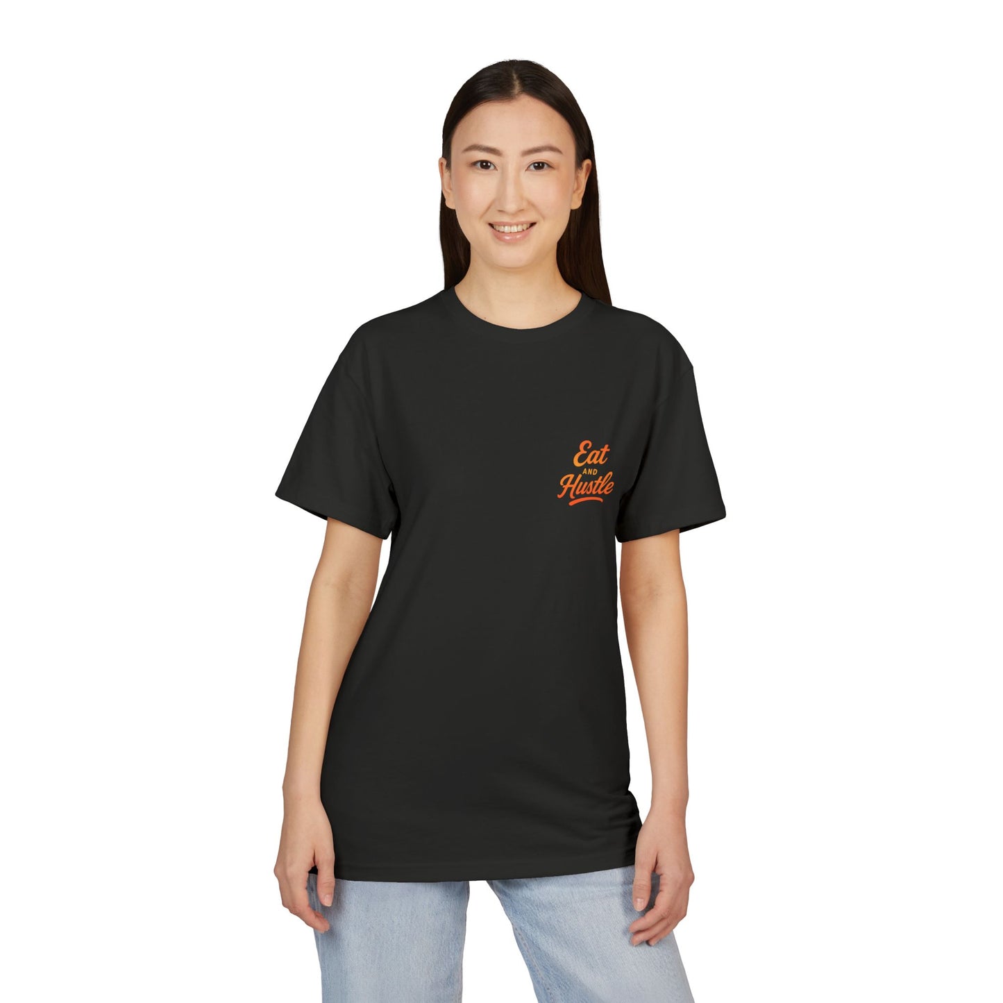 Eat Hustle Unisex Sueded T-Shirt | Motivational Tee, Casual Wear, Gift for Entrepreneurs, Stylish Everyday Shirt, Inspirational Outfit