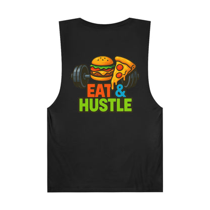 Unisex Eat & Hustle Tank Top | Motivational Workout Shirt for Fitness Lovers | Gym Apparel | Perfect for Summer & Casual Wear