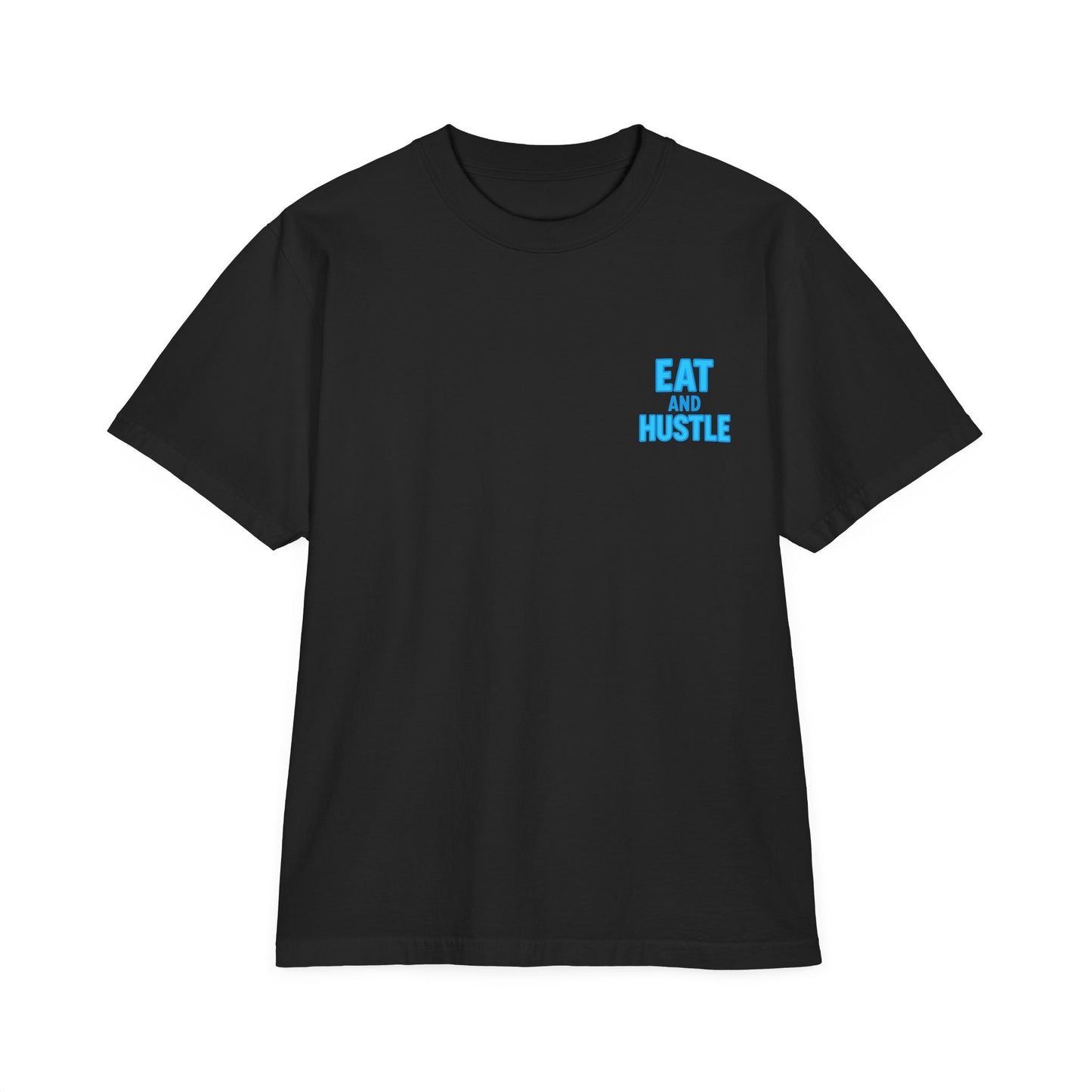 Eat & Hustle Fitness Tee, Unisex Workout Shirt, Graphic Athletic T-Shirt, Motivational Gym Clothing, Casual Summer Top