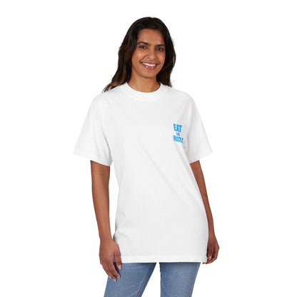 Eat & Hustle Fitness Tee, Unisex Workout Shirt, Graphic Athletic T-Shirt, Motivational Gym Clothing, Casual Summer Top