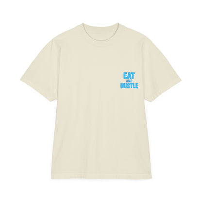 Unisex Graphic T-Shirt | 'Eat and Hustle' Motivational Tee for Food Lovers, Fitness, and Everyday Wear