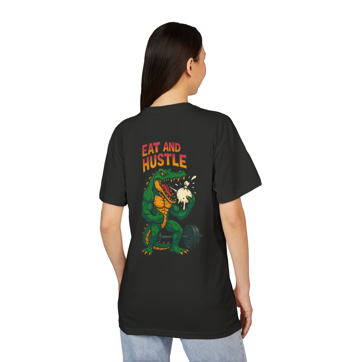 Eat Hustle Unisex Sueded T-Shirt | Motivational Tee, Casual Wear, Gift for Entrepreneurs, Stylish Everyday Shirt, Inspirational Outfit
