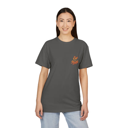 Eat Hustle Unisex Sueded T-Shirt | Motivational Tee, Casual Wear, Gift for Entrepreneurs, Stylish Everyday Shirt, Inspirational Outfit